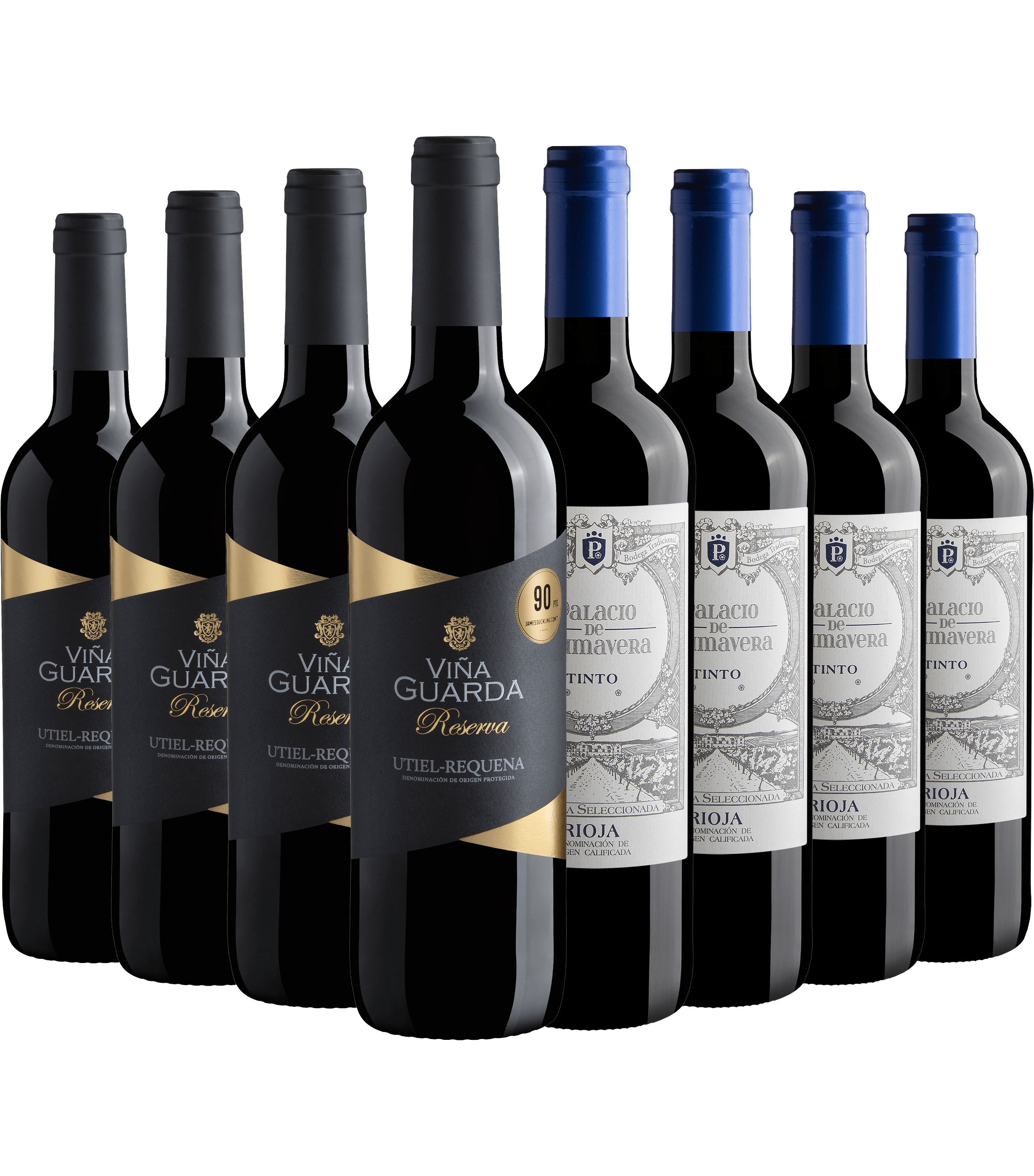 Kit Espanhóis 90+ Pontos em Dobro | 8 garrafas