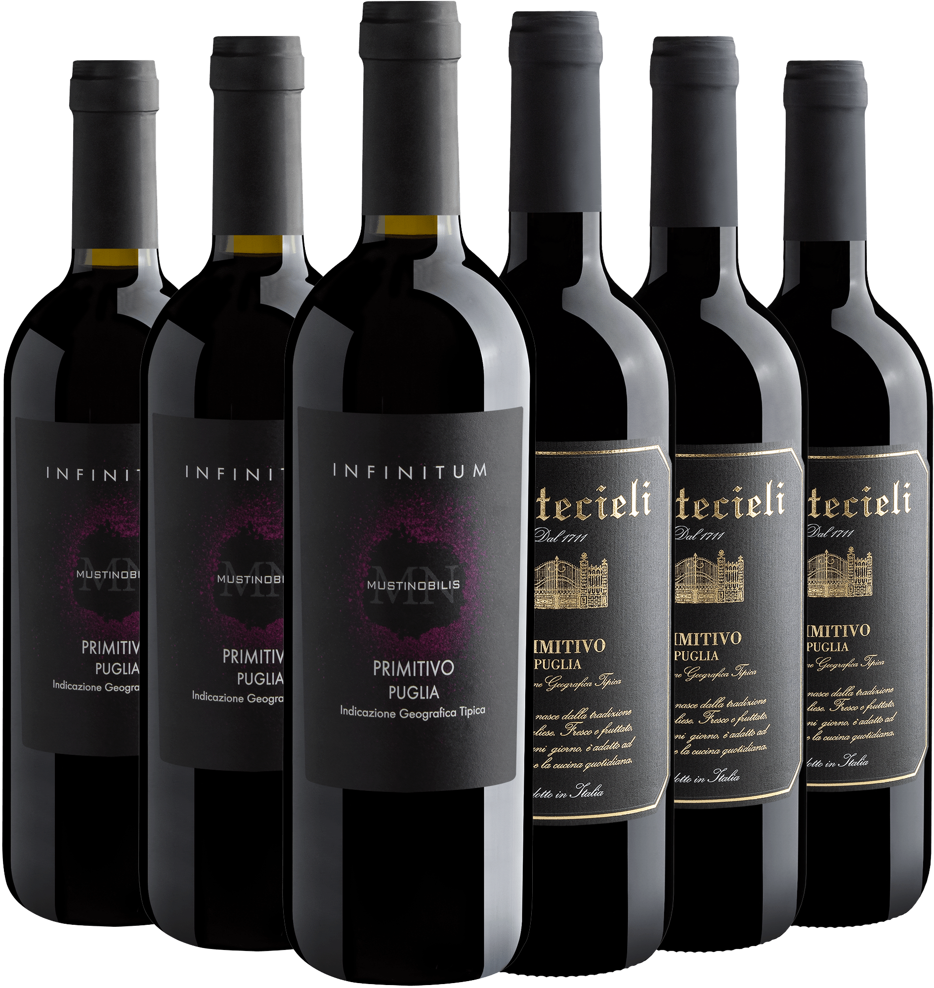 Kit Primitivo da Puglia | 3 Settecieli + 3 Infinitum