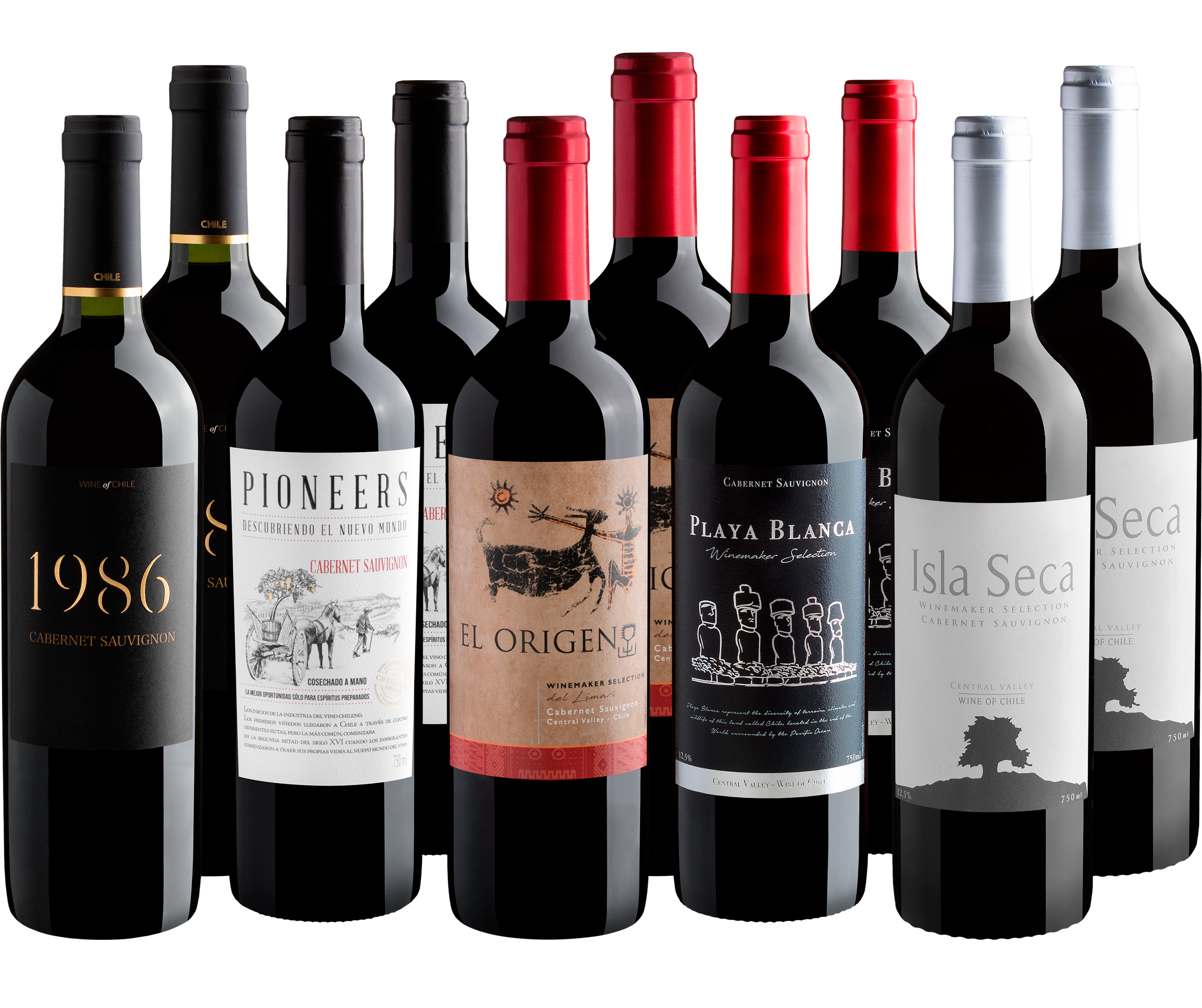 Kit Cabernets Sauvignons em Dobro | 10 garrafas*