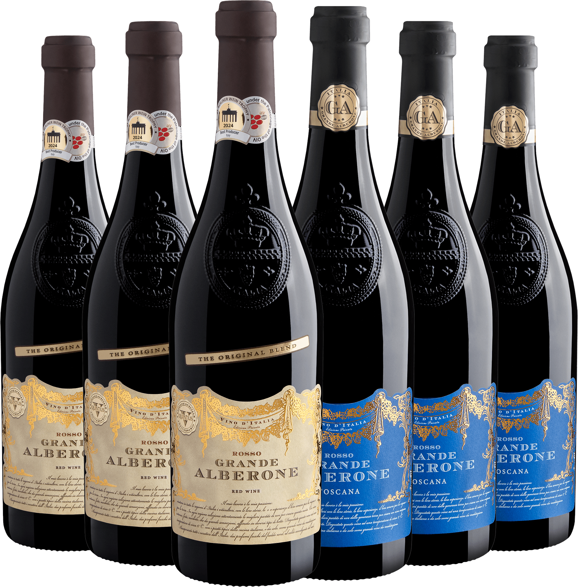 Kit Grande Alberone: 3 Vino Rosso + 3 Toscana