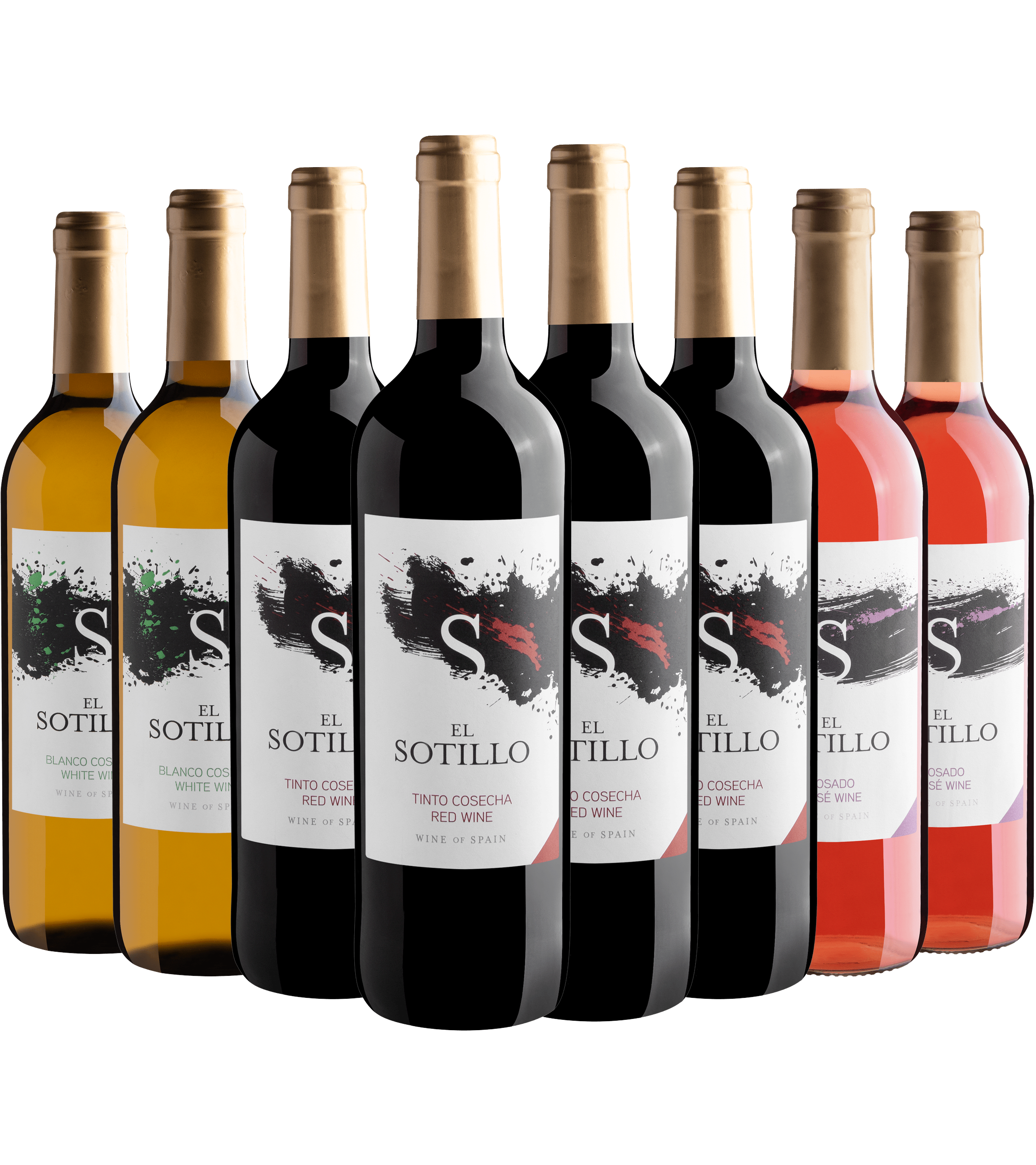 Kit 8 Familia El Sotillo | 4 Tintos + 2 Brancos + 2 Rosé