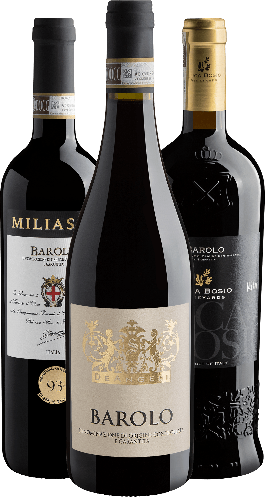 Kit 3 Barolos 91+ Pontos