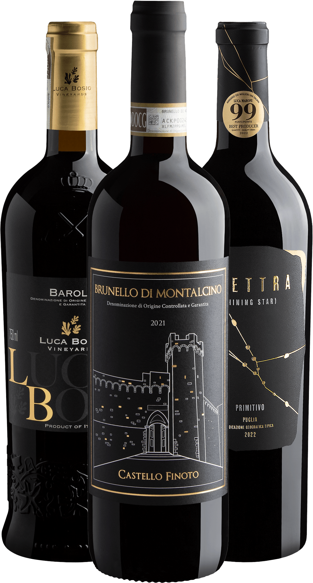 Kit 3 Italianos Ícones 91+ Pontos