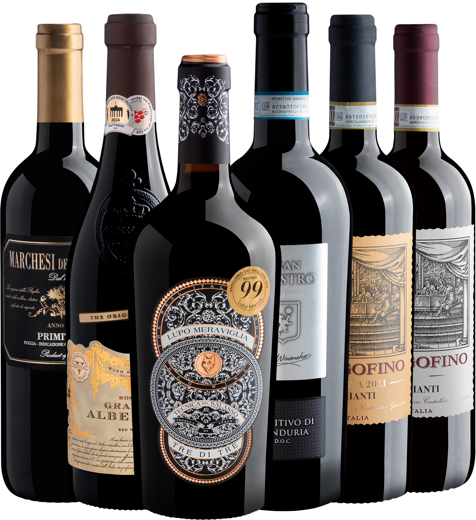 6 Tintos Italianos 94+ Pontos