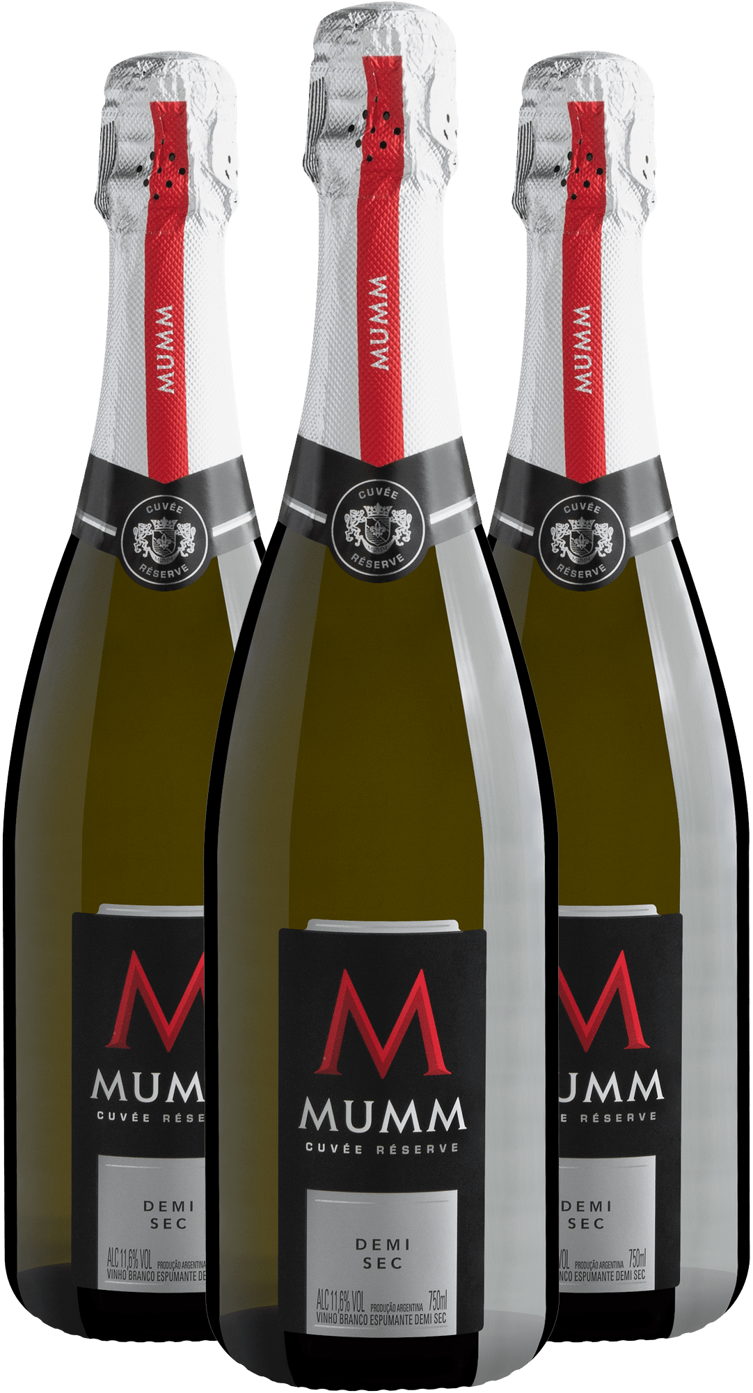 Kit 3 Mumm Cuvée Réserve Demi Sec