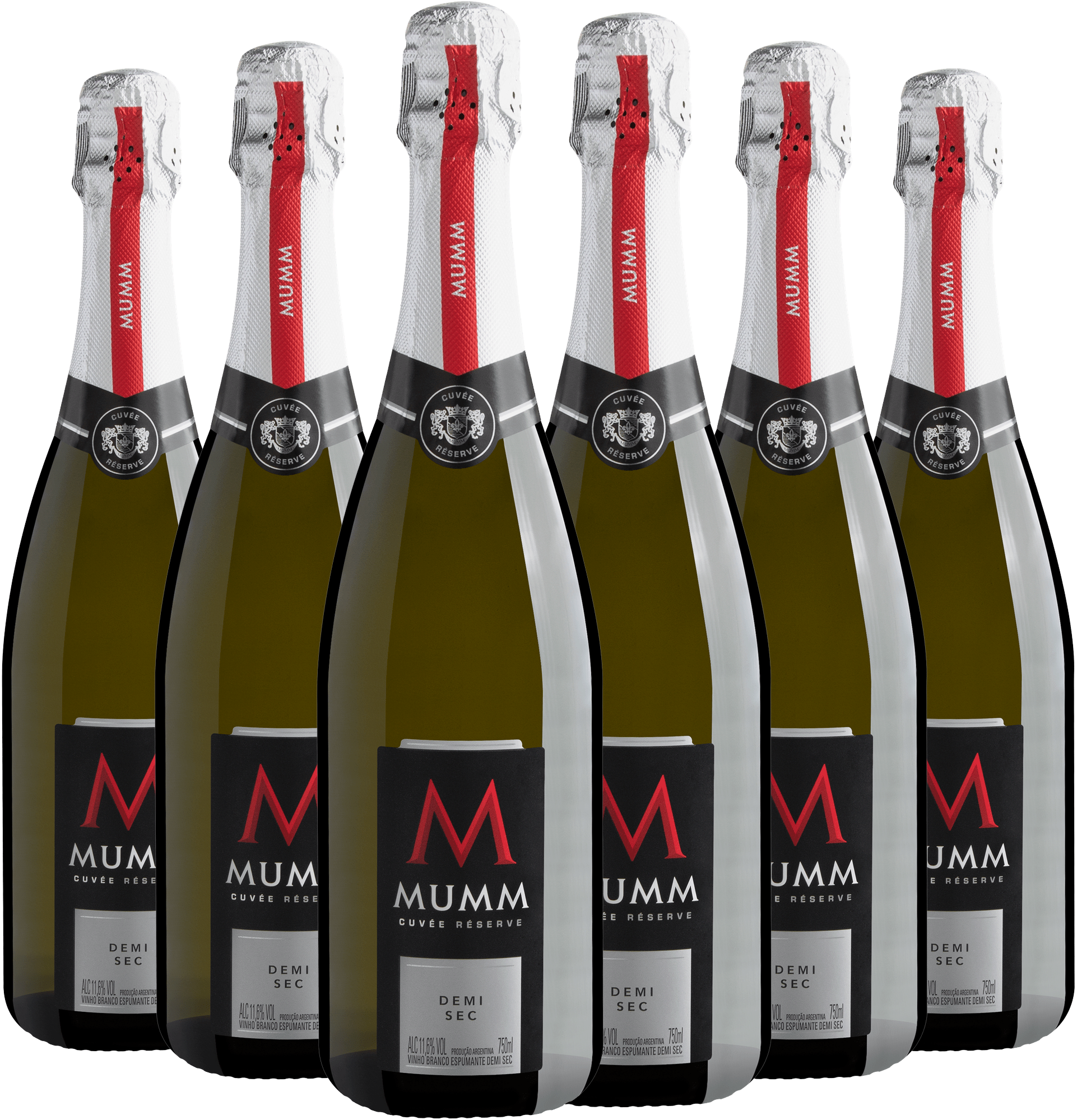 Kit 6 Mumm Cuvée Réserve Demi Sec