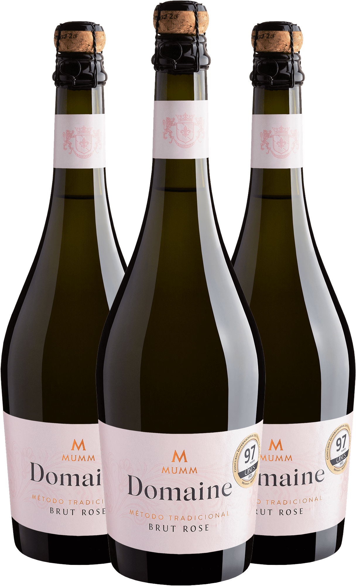 Kit 3 Mumm Domaine Método Tradicional Brut Rose