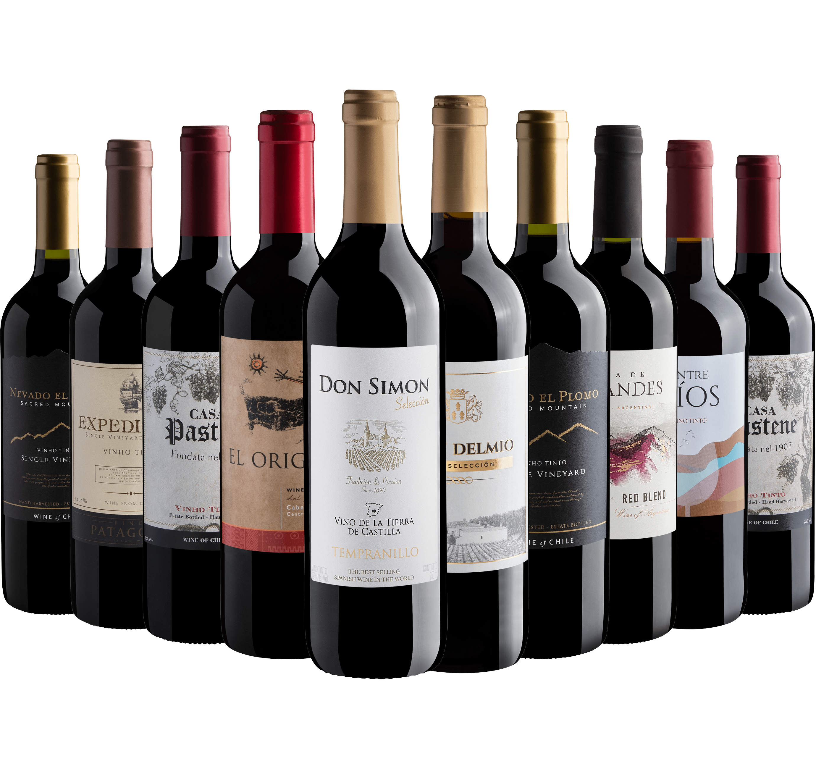 Kit 10 Vinhos Favoritos da Adega*