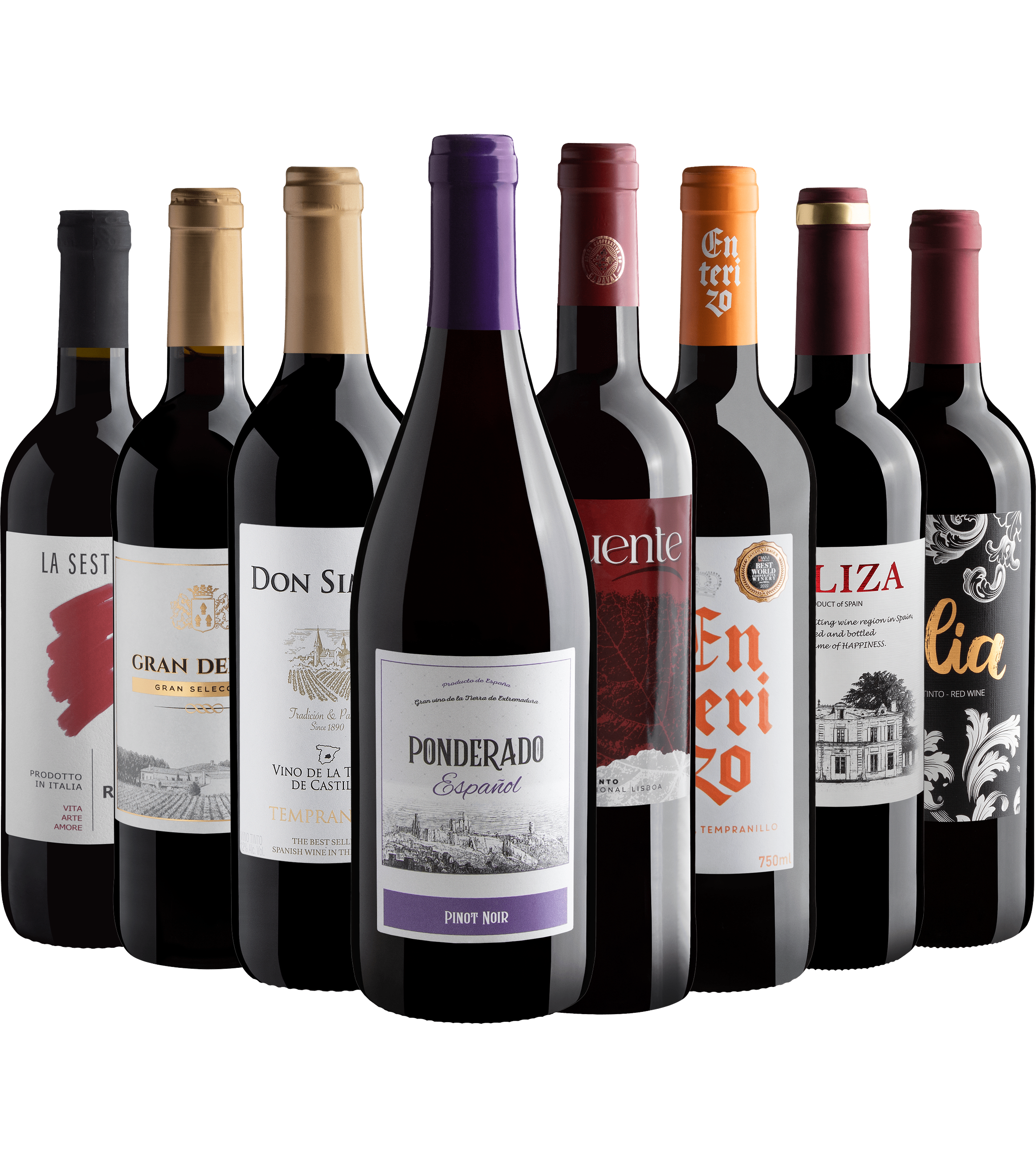 Kit 8 Vinhos do Velho Mundo