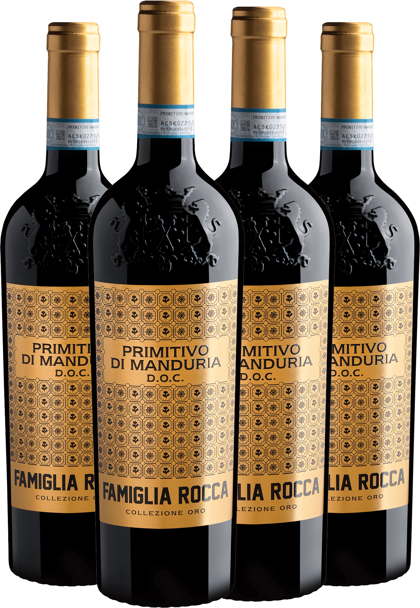 Kit 4 Famiglia Rocca Collezione Oro Primitivo di Manduria DOC