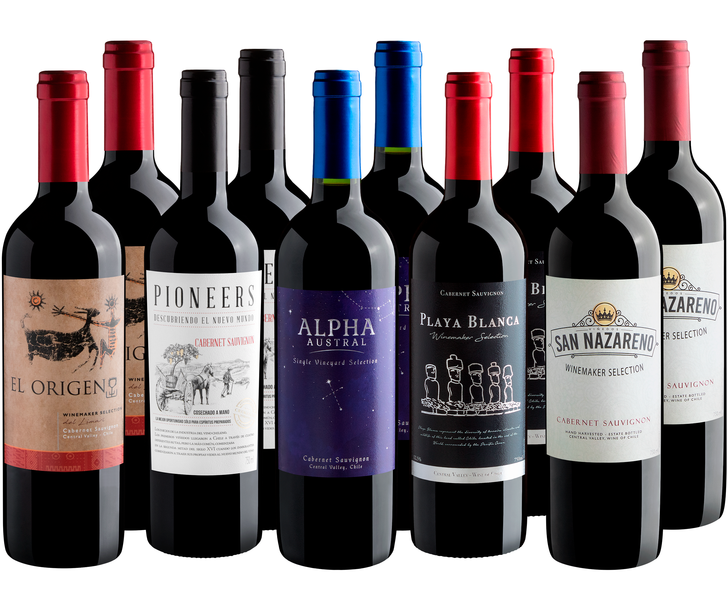 Kit Cabernets Sauvignons em Dobro | 10 garrafas*
