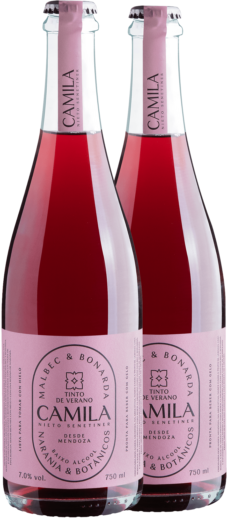 Kit 2 Nieto Senetiner Camila Cocktail Tinto de Verano