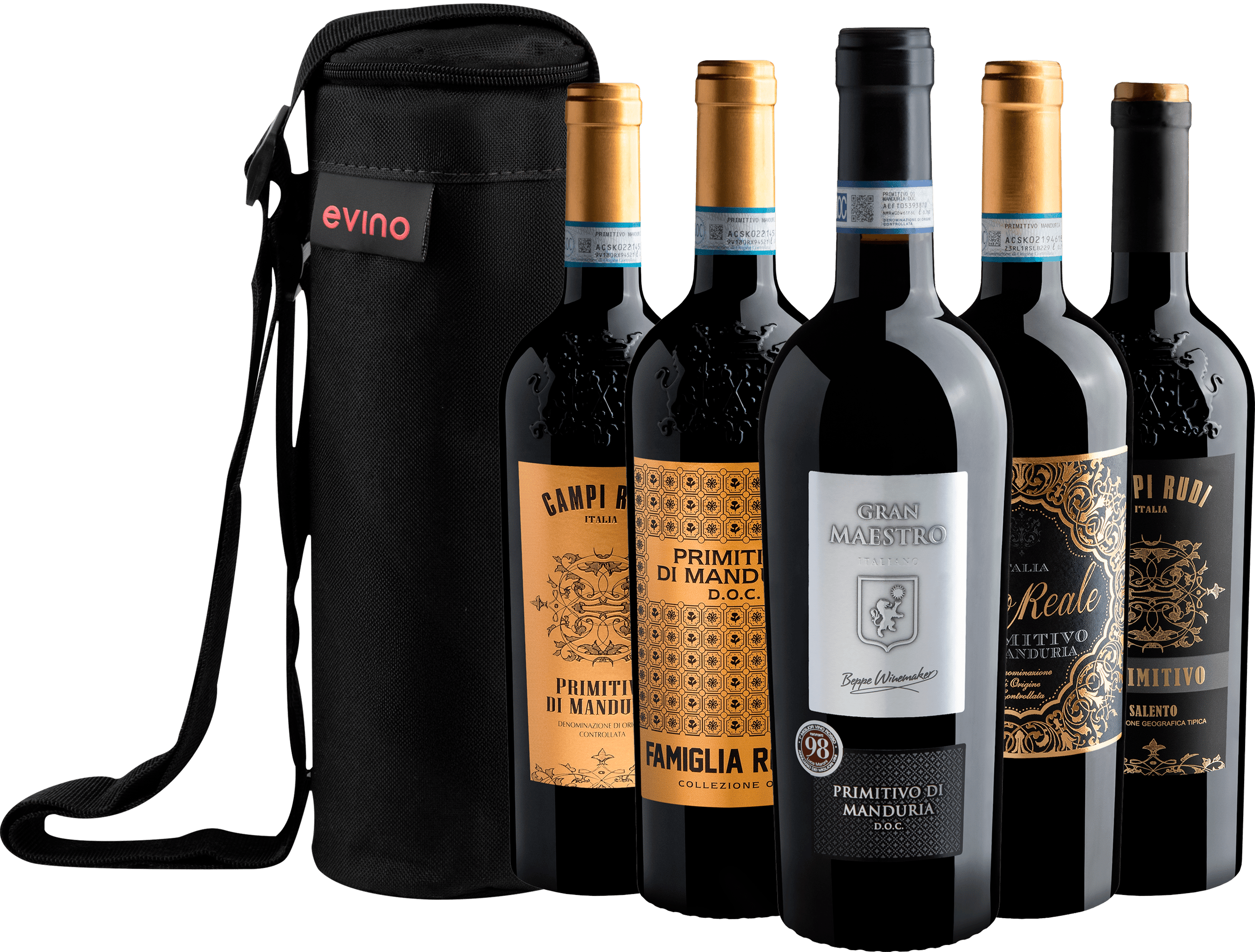 Kit 5 Primitivos 94+ Pontos + Bolsa Exclusiva