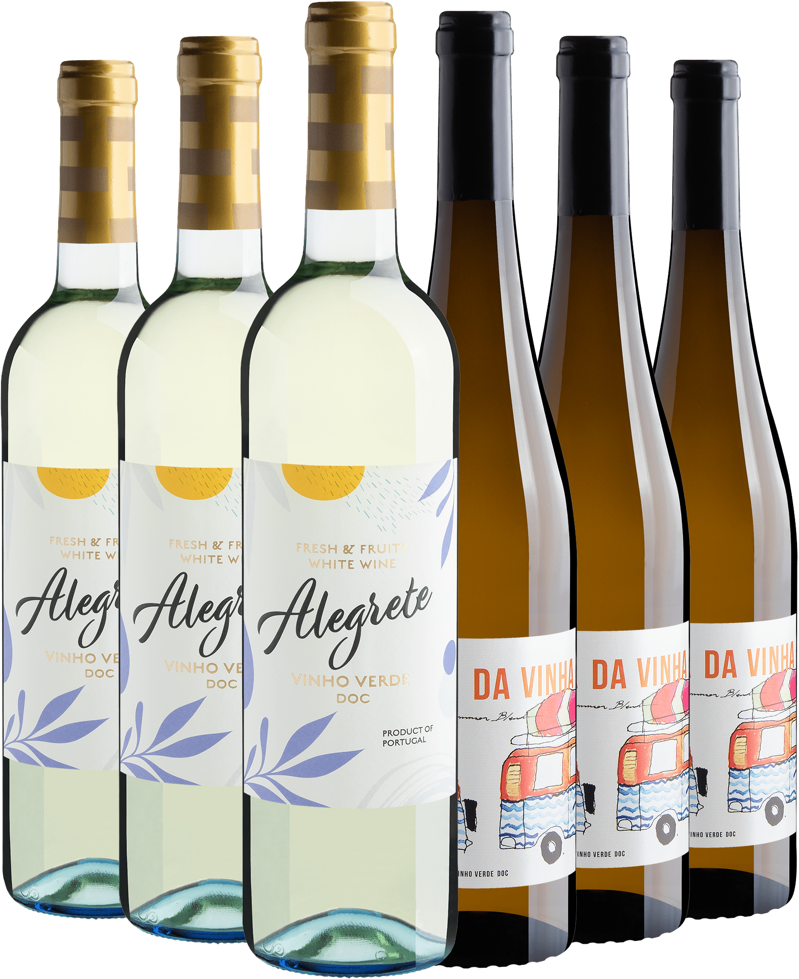 Kit Vinhos Verdes | 3 Alegrete Fresh & Fruity + 3 Pessoa da Vinha Summer Blend