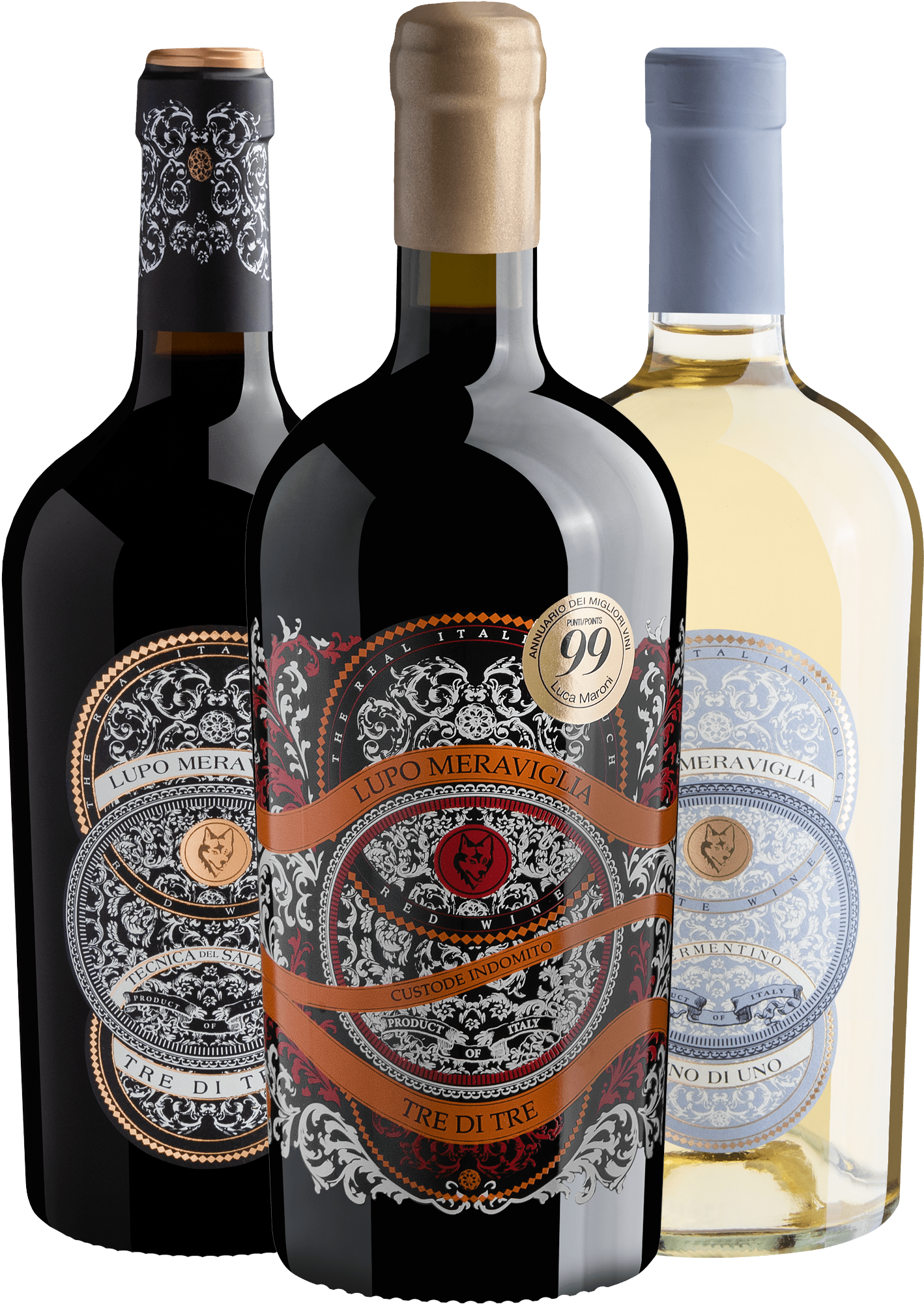 Kit Família Lupo Meraviglia | 3 garrafas