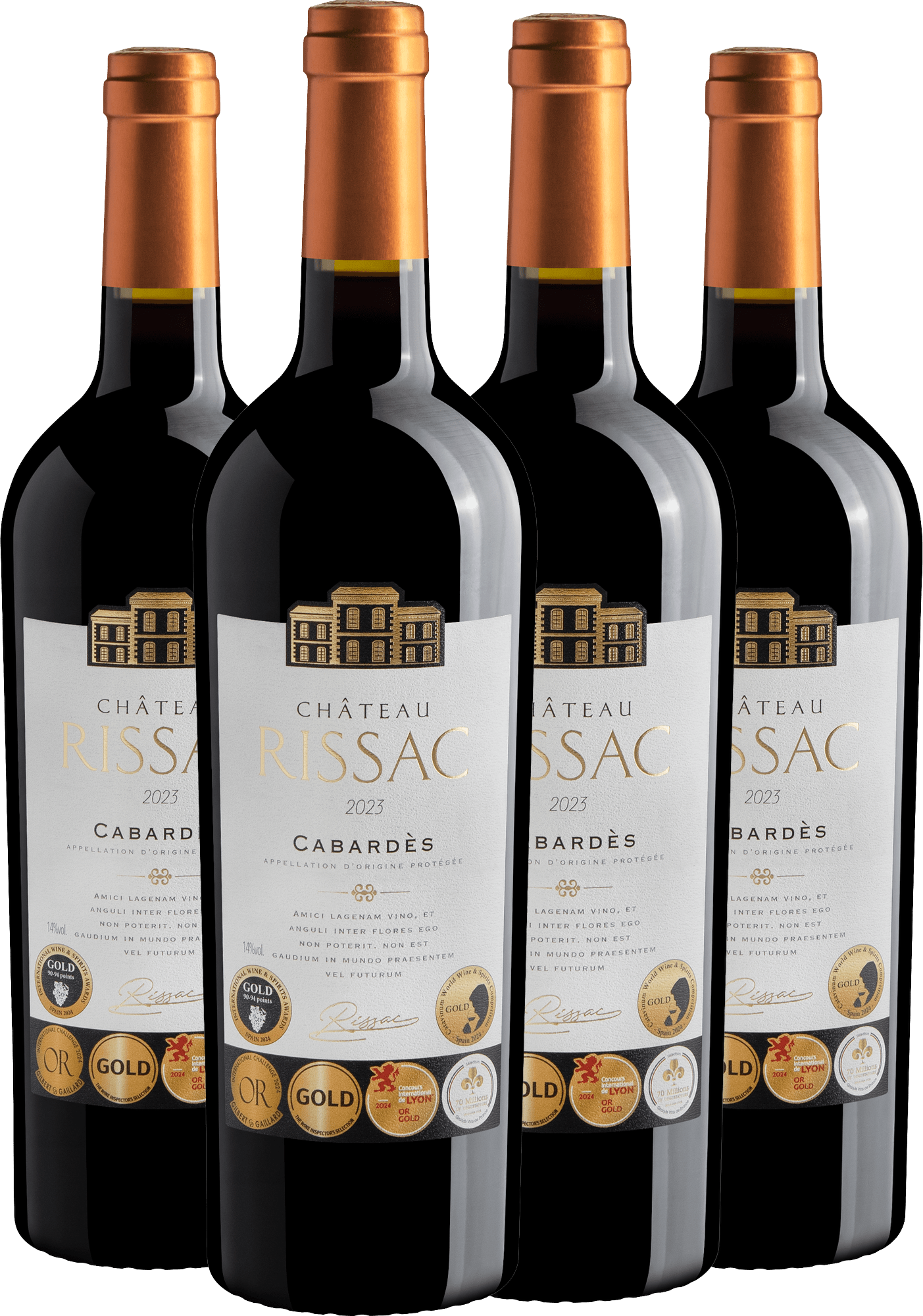 Kit 4 Chateau Rissac Cabardès AOP