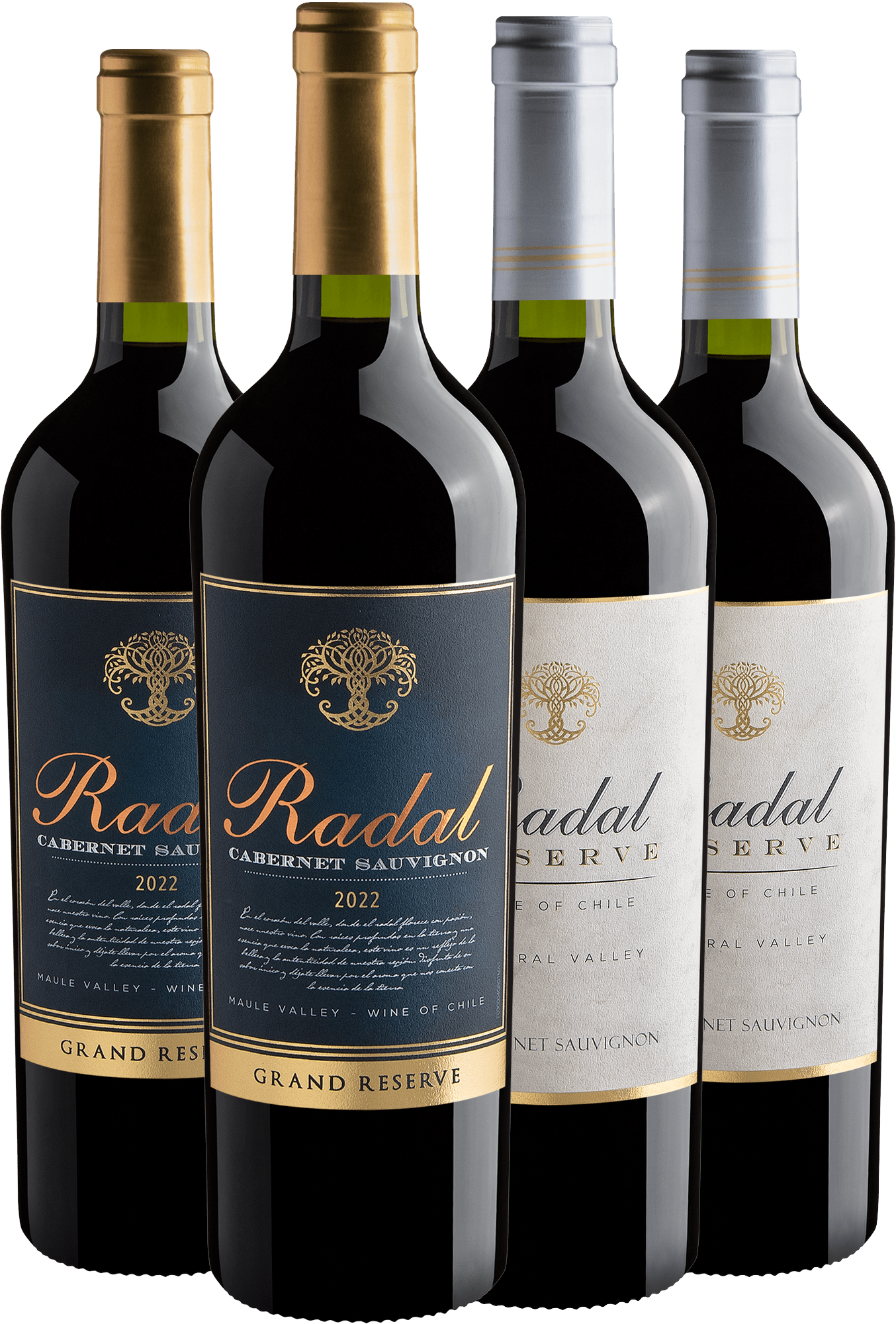 Kit 2 Radal + 2 Radal Gran Reserva 