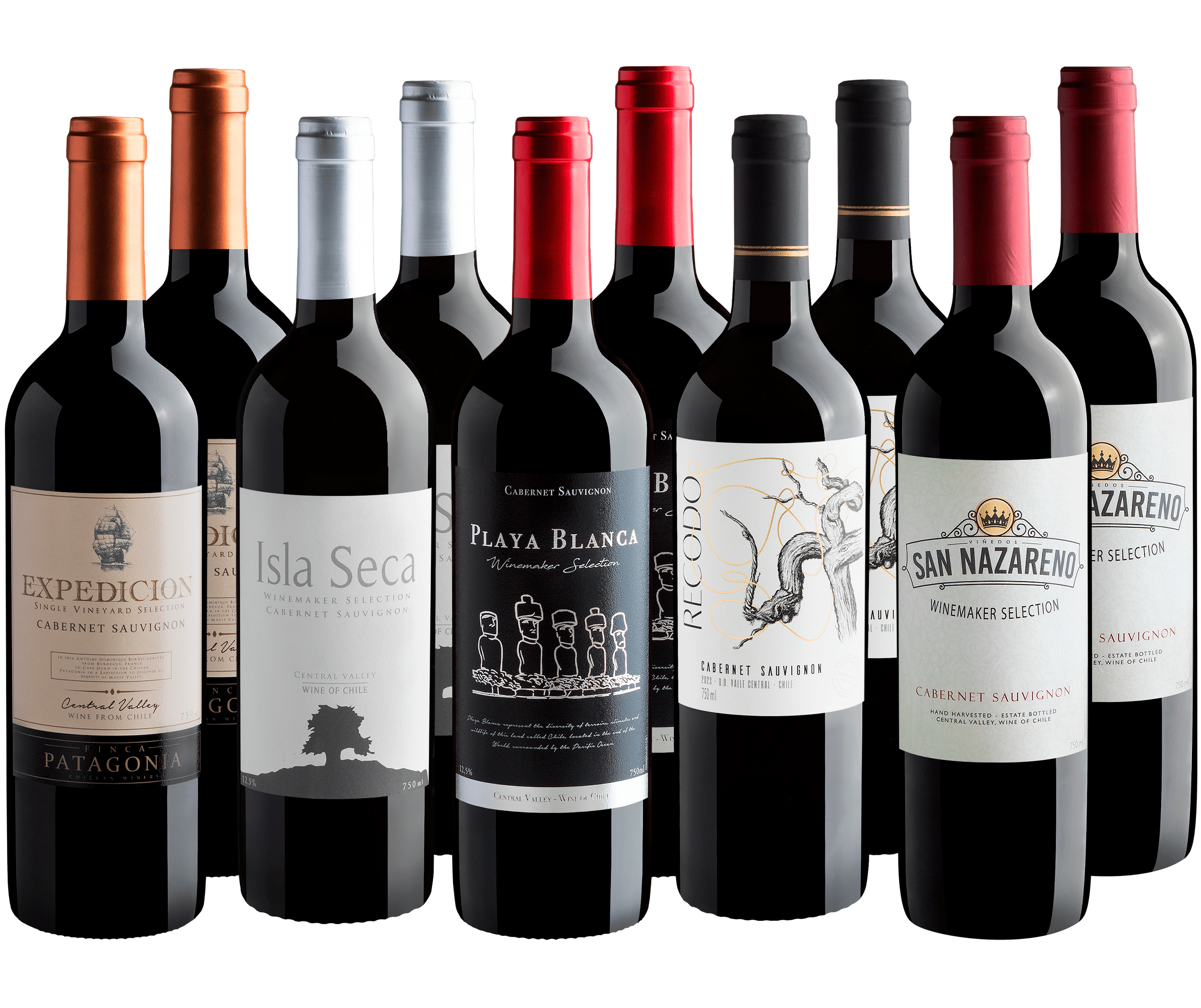 Kit Cabernets Sauvignons em Dobro | 10 garrafas*