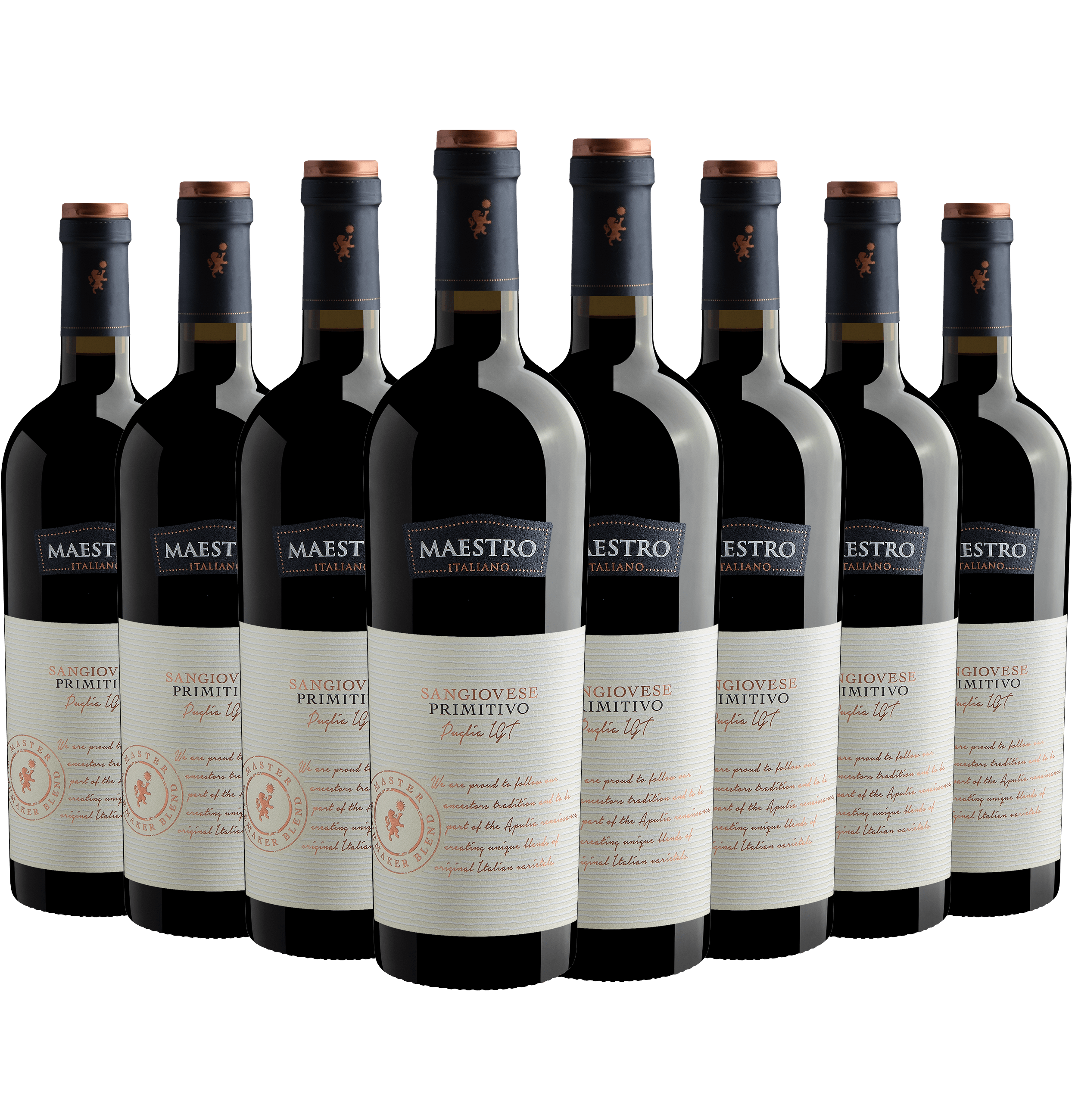 Kit 8 Maestro Italiano Sangiovese Primitivo Puglia IGT*