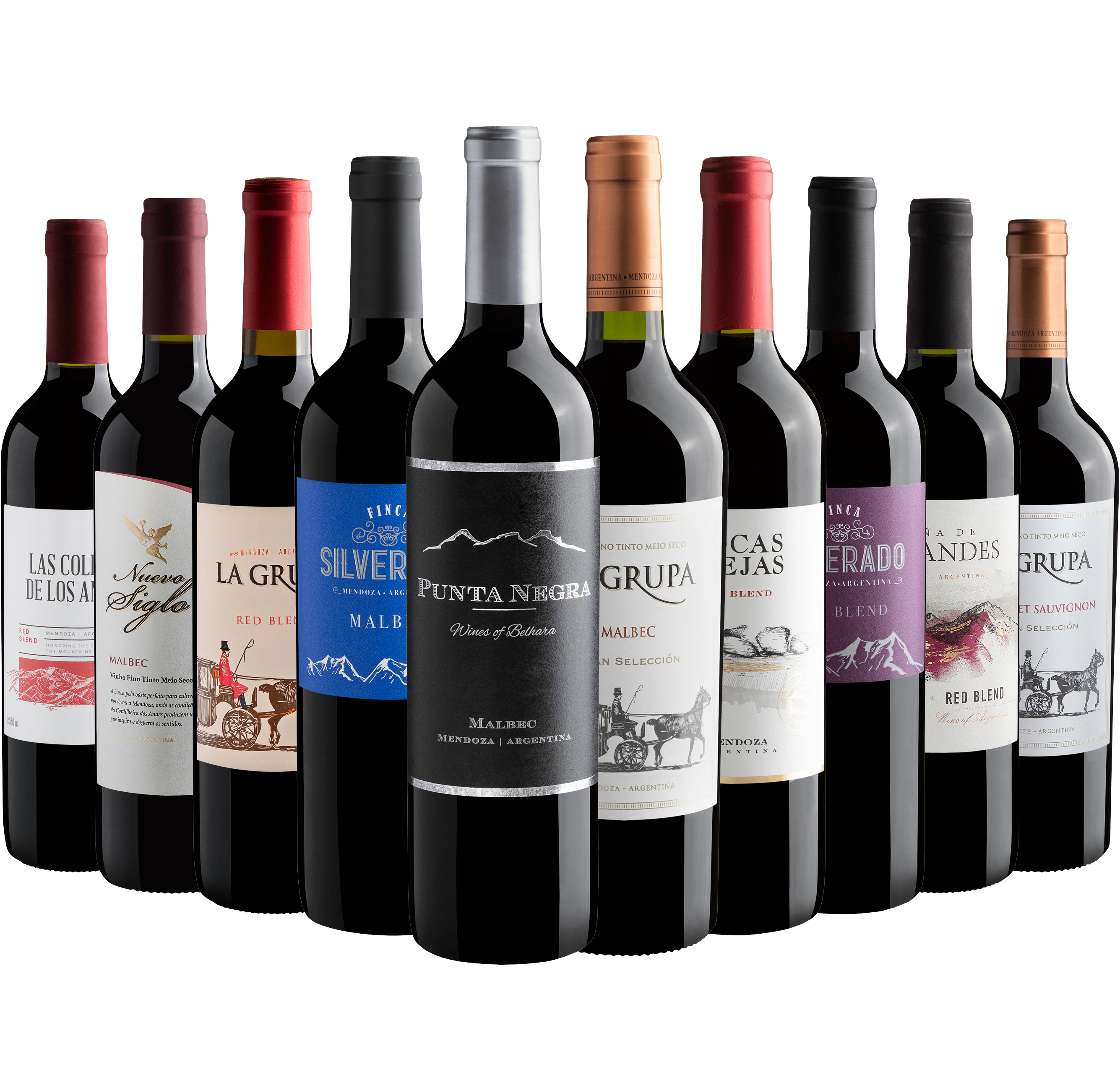 Kit 10 Argentinos com Punta Negra