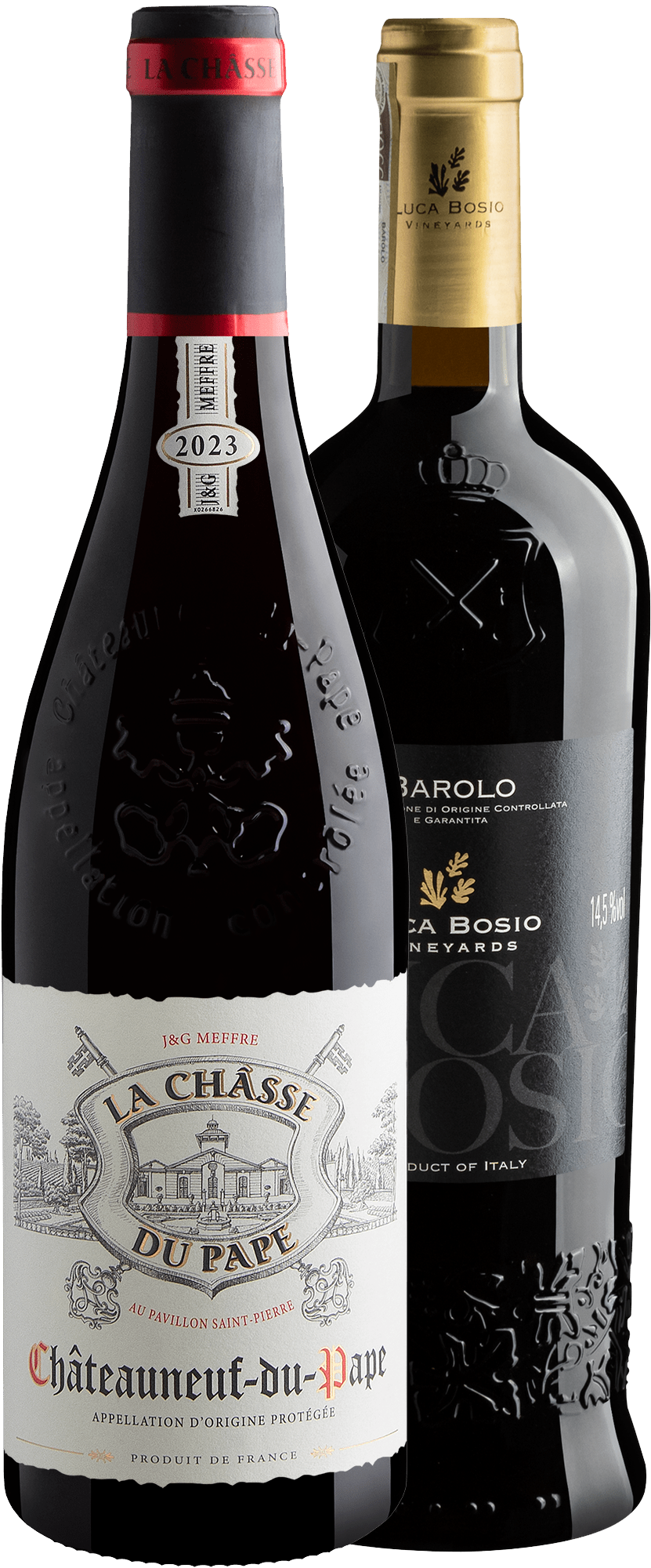 Kit 1 Barolo + 1 Châteauneuf-du-Pape