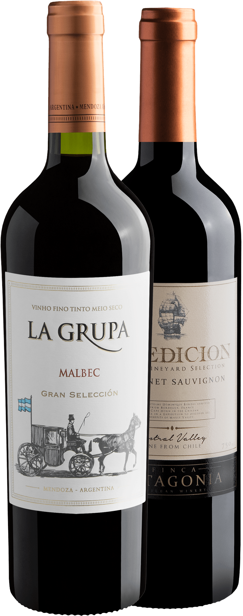 Kit Best Sellers | 1 La Grupa Malbec + 1 Expedicion Cabernet Sauvignon