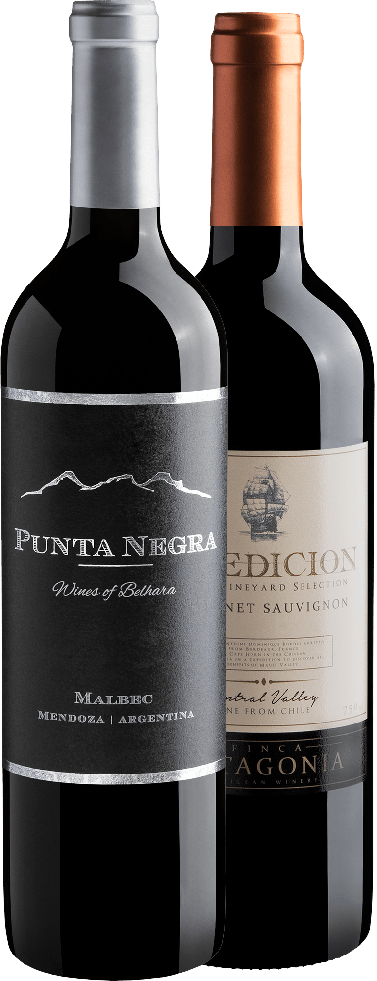 Kit Best Sellers | 1 Punta Negra Malbec + 1 Expedicion Cabernet Sauvignon