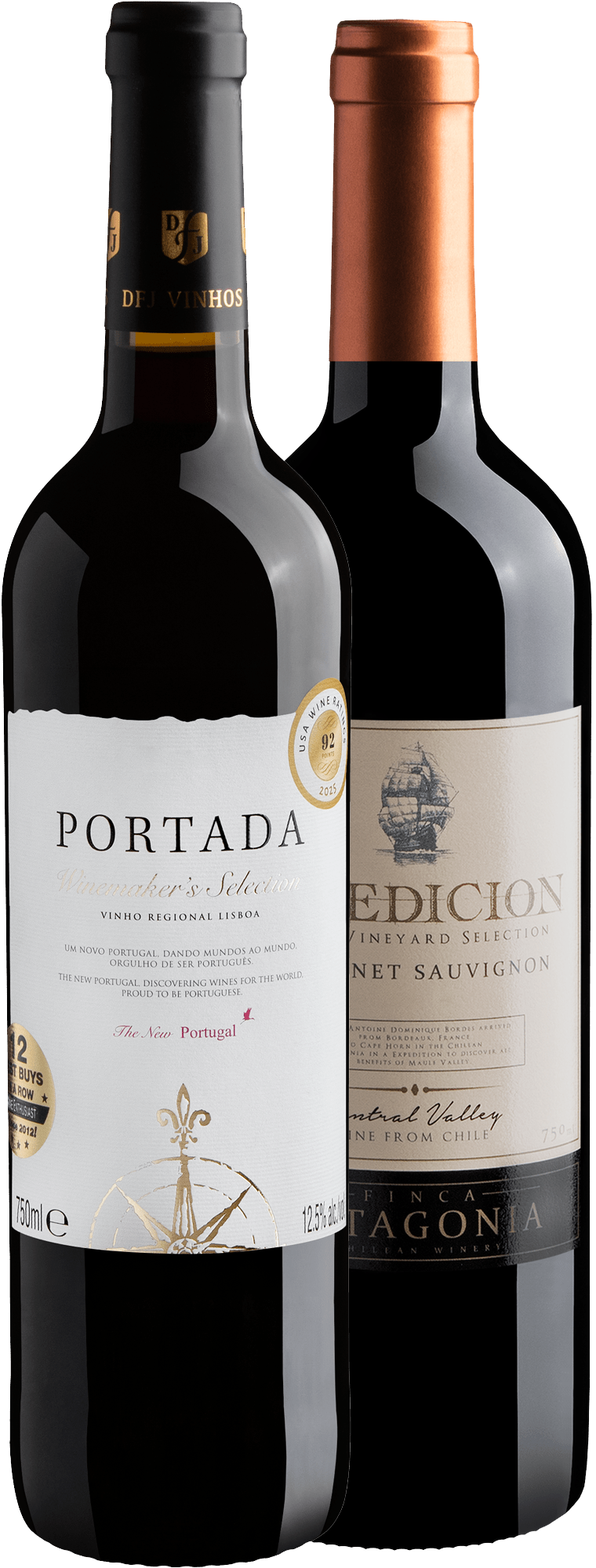 Kit Best Sellers | 1 Portada Winemaker’s + 1 Expedicion Cabernet Sauvignon