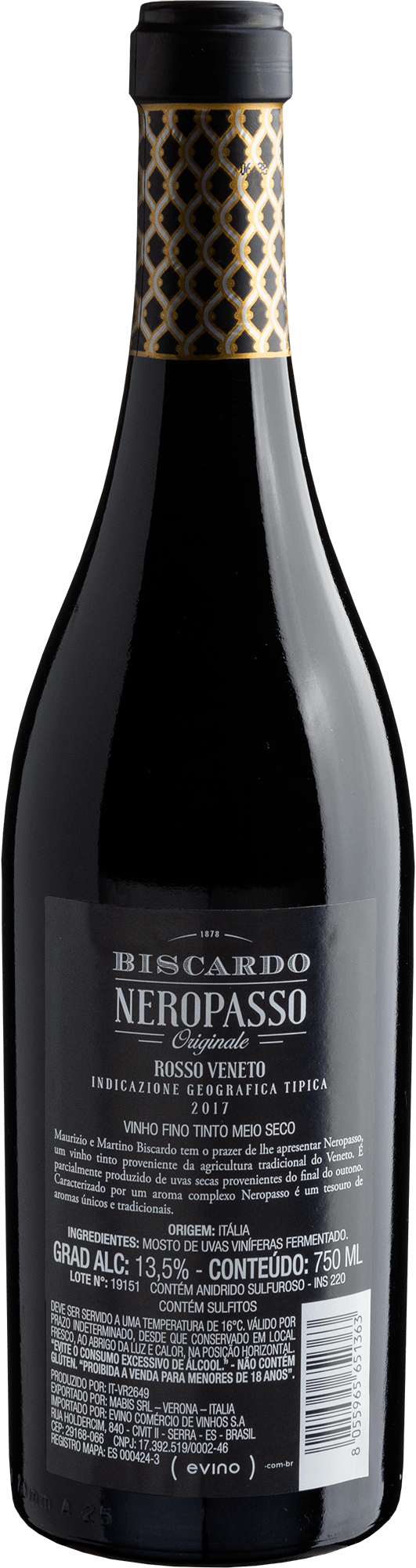 Biscardo Neropasso Rosso Veneto 2017 2