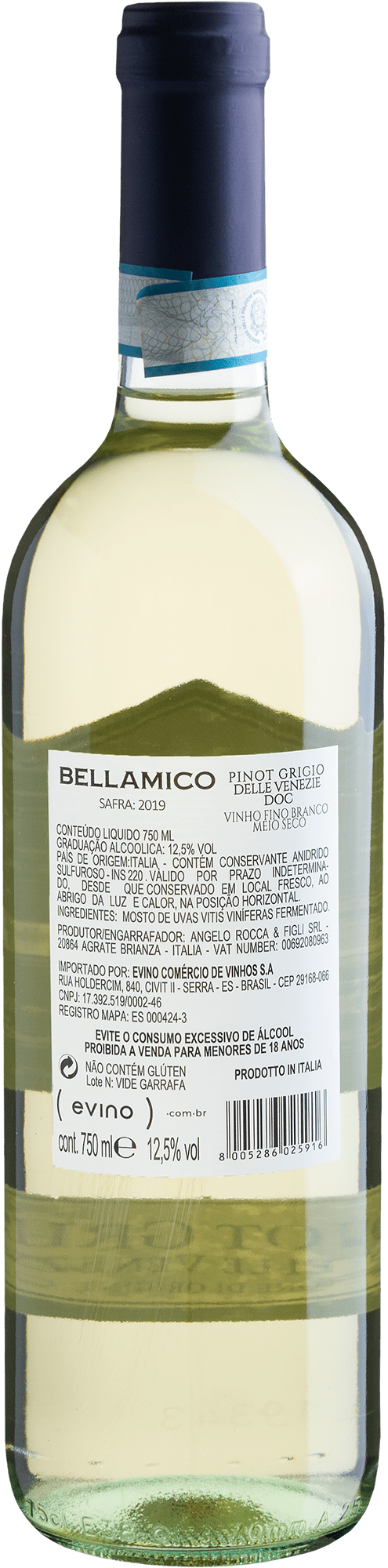 Bellamico Pinot Grigio delle Venezie DOC 2019 2