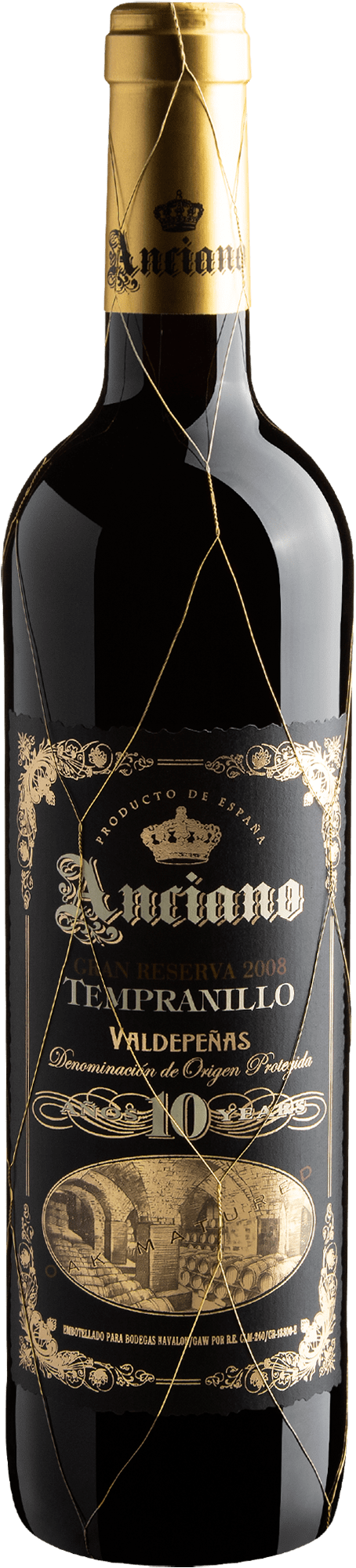 Anciano Gran Reserva 10 years Valdepeñas DOP 2008