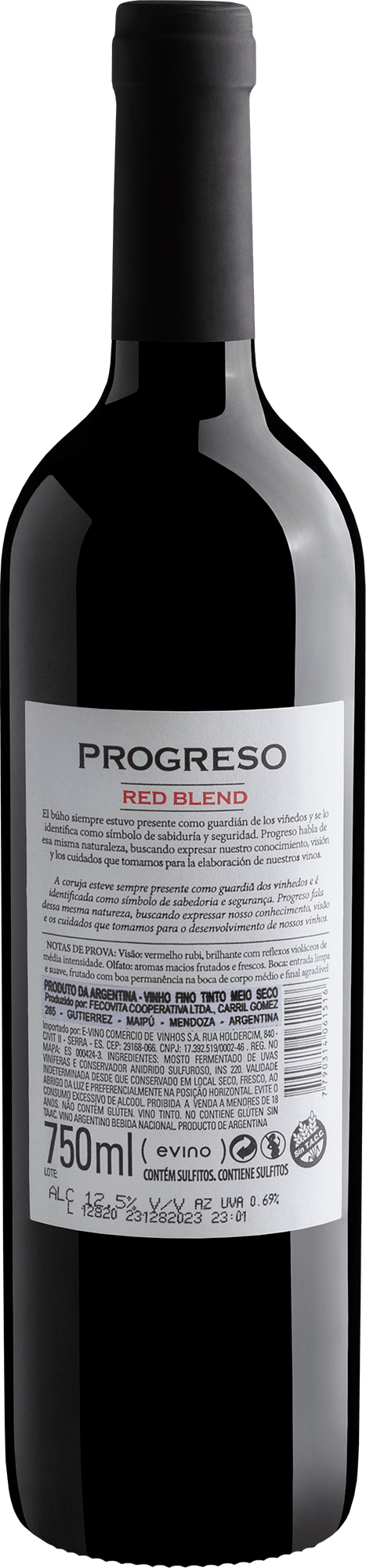 Progreso Red Blend 2019 2