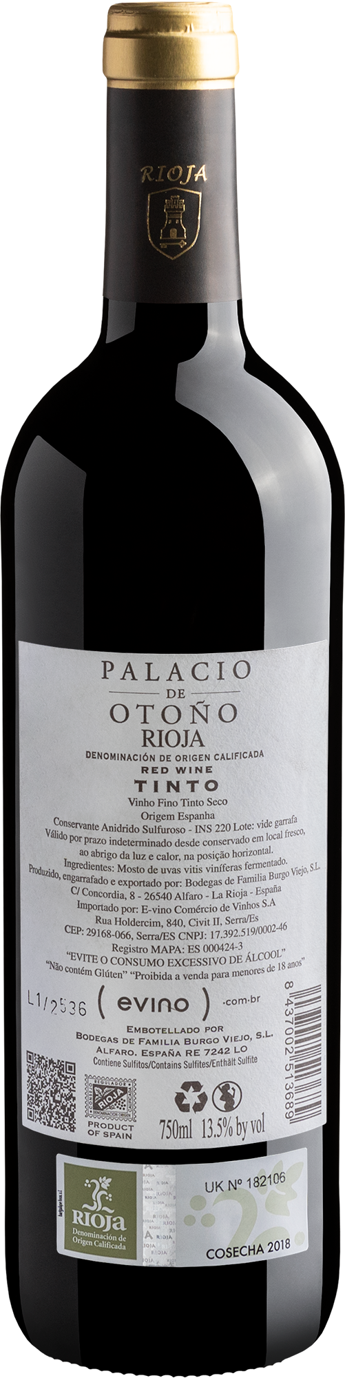 Palacio de Otoño Rioja DOCa 2018 2