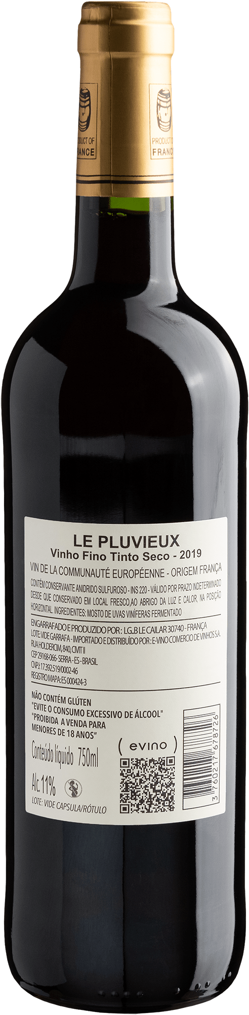 Le Pluvieux Vigneron Tradition 2019 2