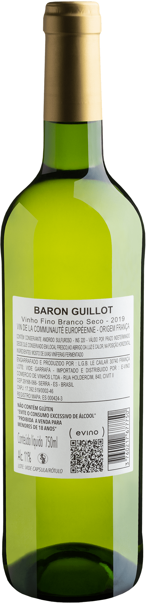 Baron Guillot Classique Esprit de Vigneron Blanc 2019 2