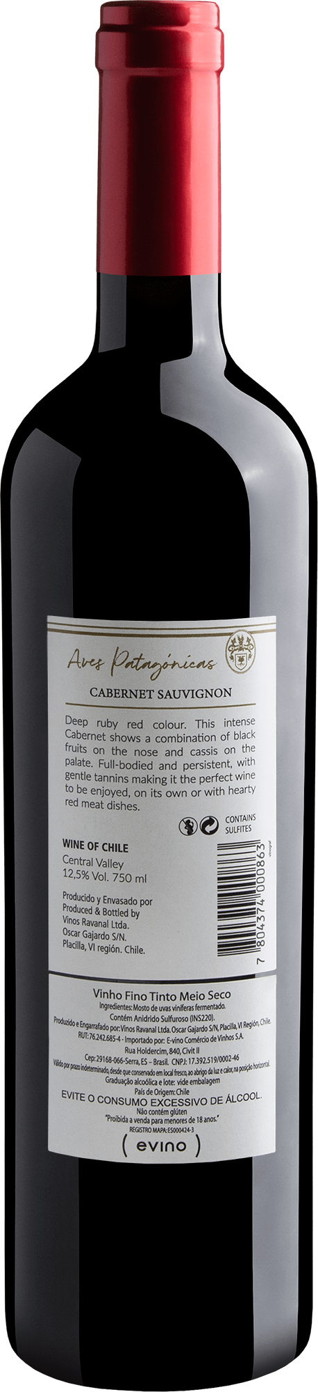 Aves Patagónicas Cabernet Sauvignon Central Valley 2018 2