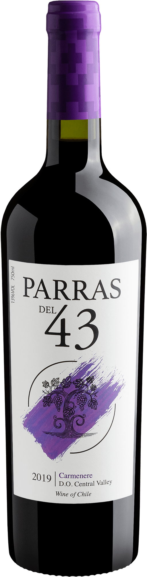 Parras del 43 Carménère Central Valley D.O. 2019