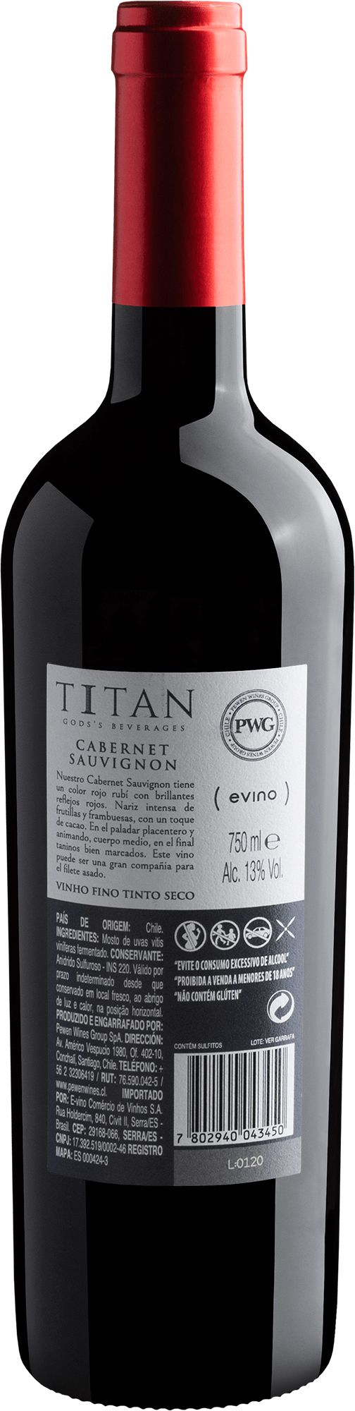 Titan God's Beverages Winemaker's Collection Cabernet Sauvignon 2019 2