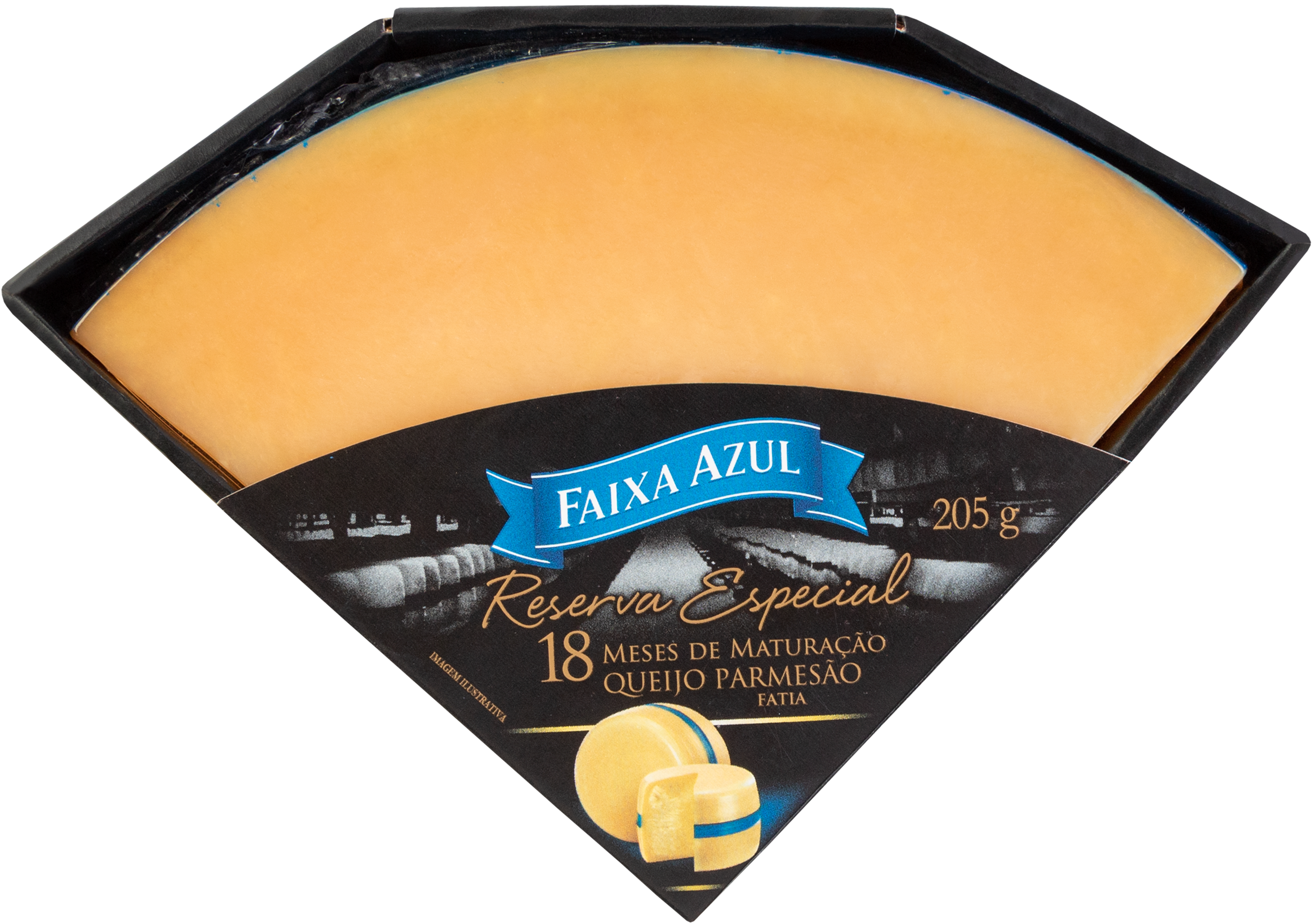 Queijo Parmesão Reserva Especial 18 meses Faixa Azul - 205g