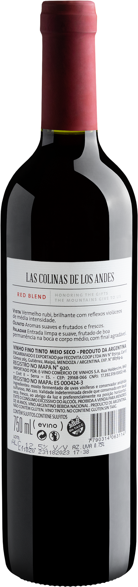 Las Colinas de Los Andes Red Blend 2019 2