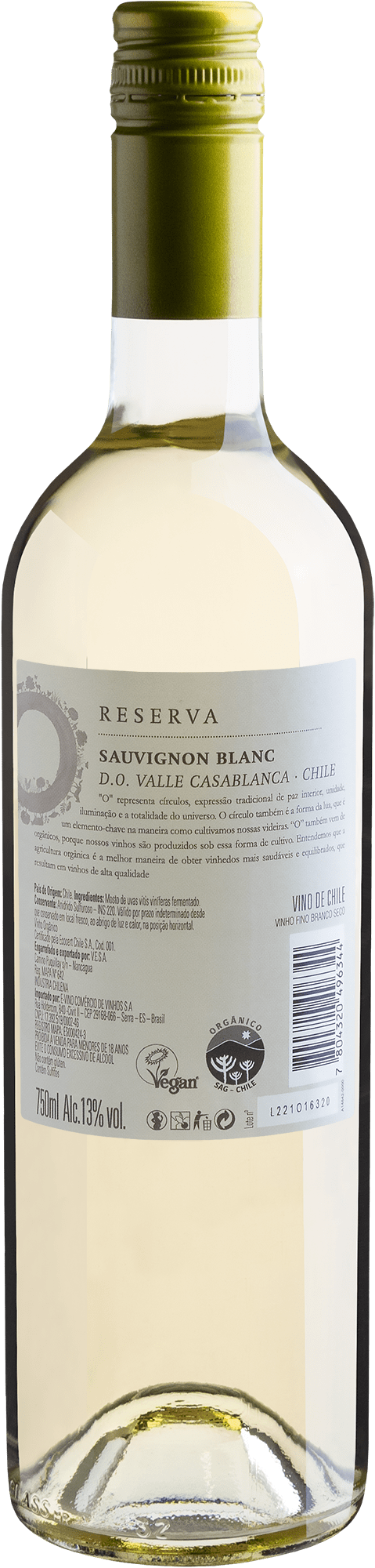 O Reserva Sauvignon Blanc Valle de Casablanca D.O. 2019 2