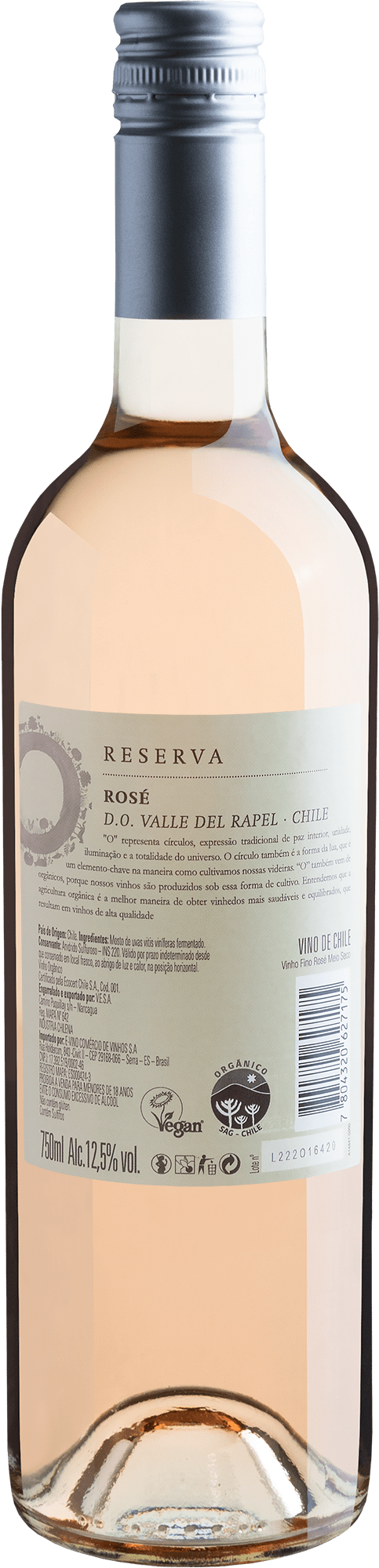 O Reserva Rosé Valle del Rapel D.O. 2020 2
