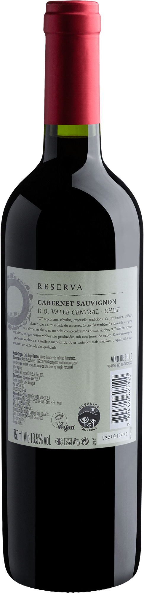 O Reserva Cabernet Sauvignon Central Valley D.O. 2019 2