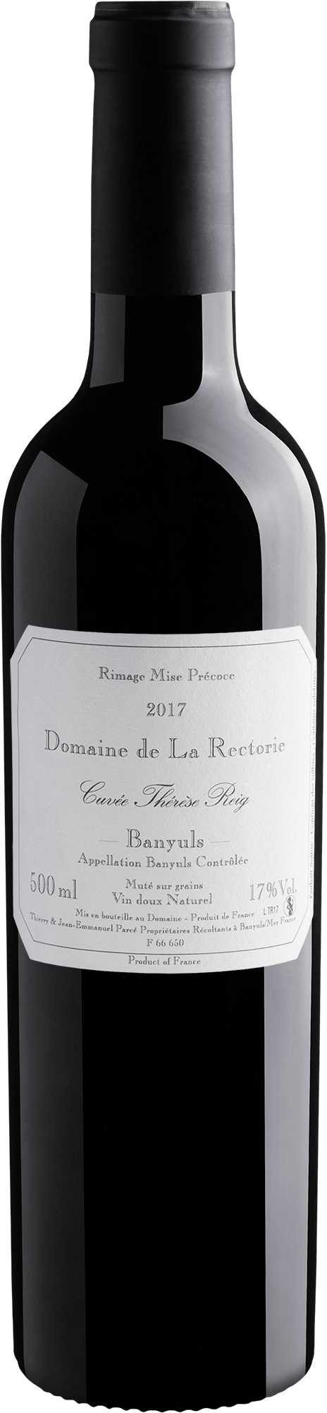 Domaine de La Rectorie Cuvée Thérèse Reig Banyuls AOC 2017