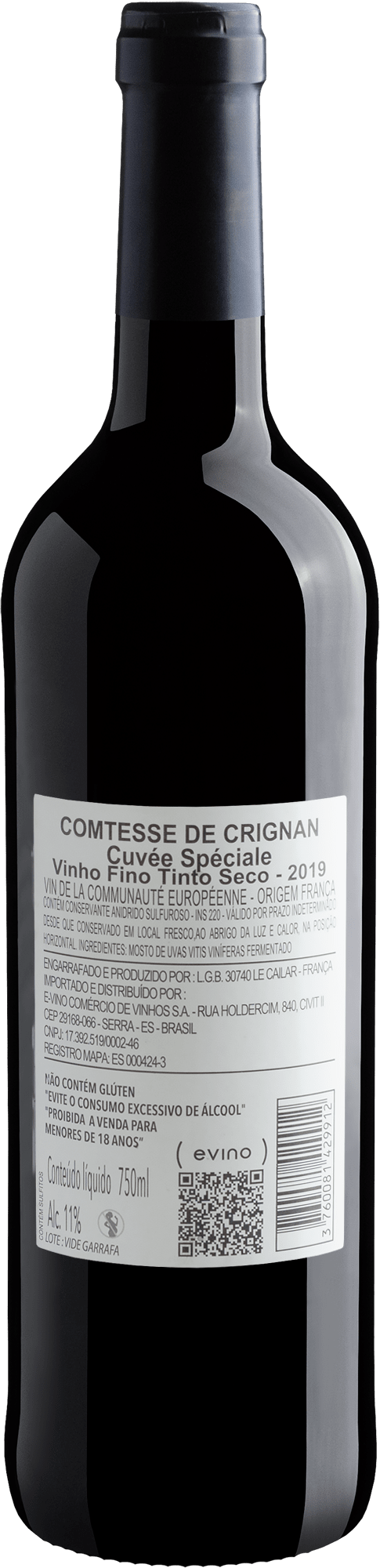 Comtesse de Crignan Cuvée Spéciale 2019 2