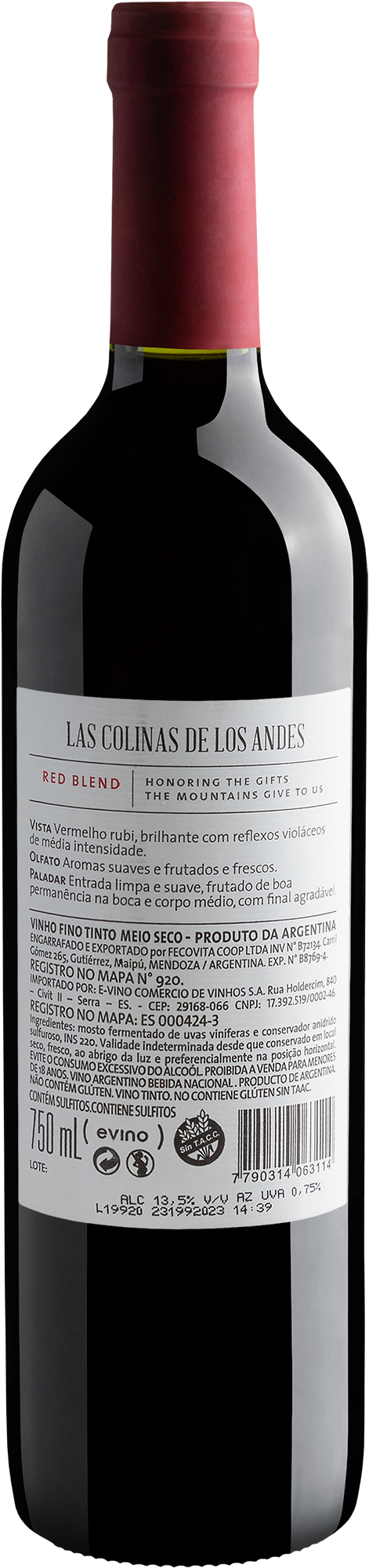 Las Colinas De Los Andes Red Blend 2020 2