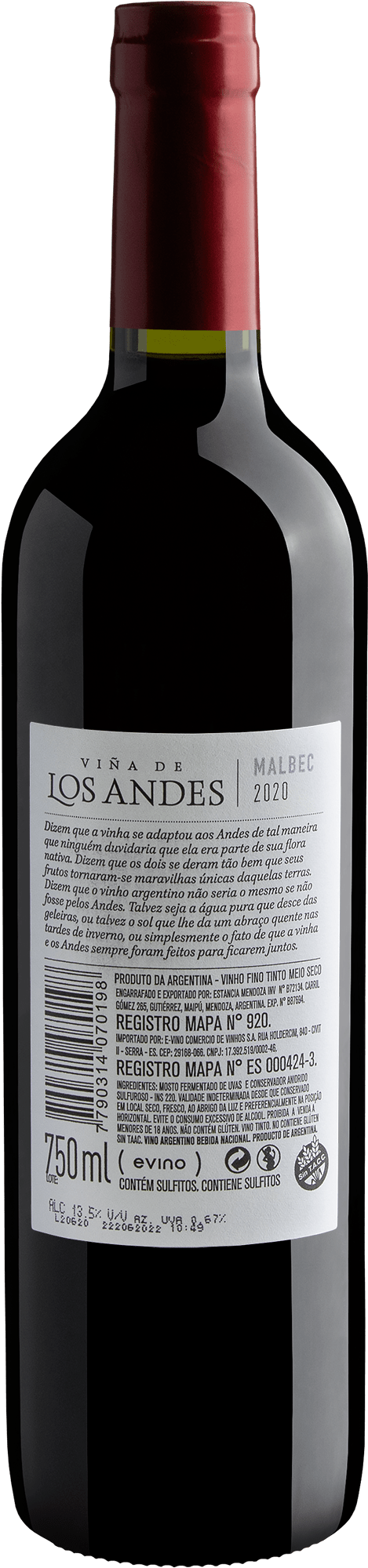 Viña De Los Andes Malbec 2020 2