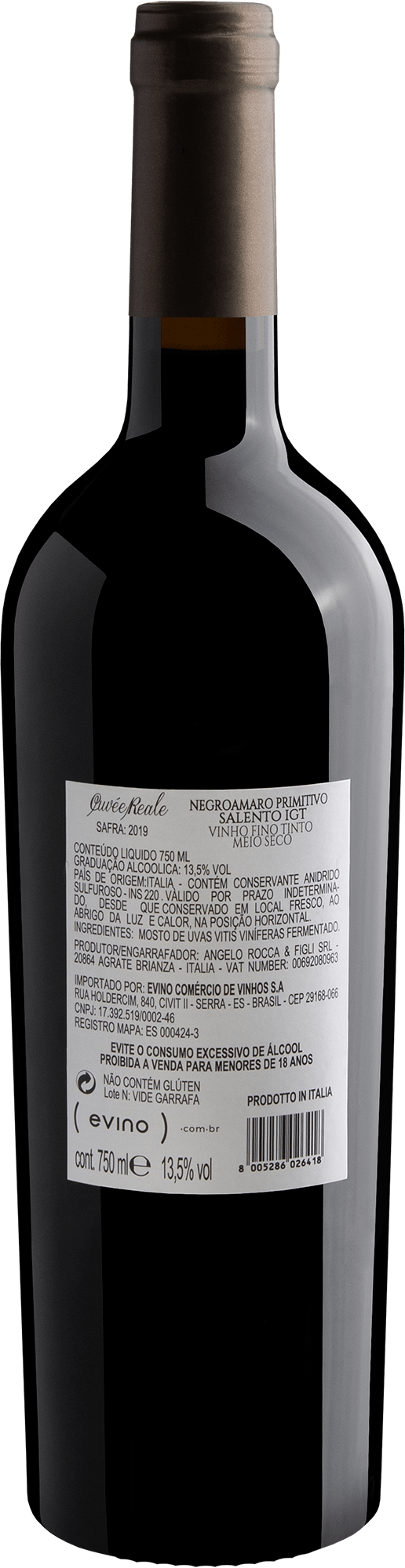 Cuvée Reale Negroamaro Primitivo Salento IGT 2
