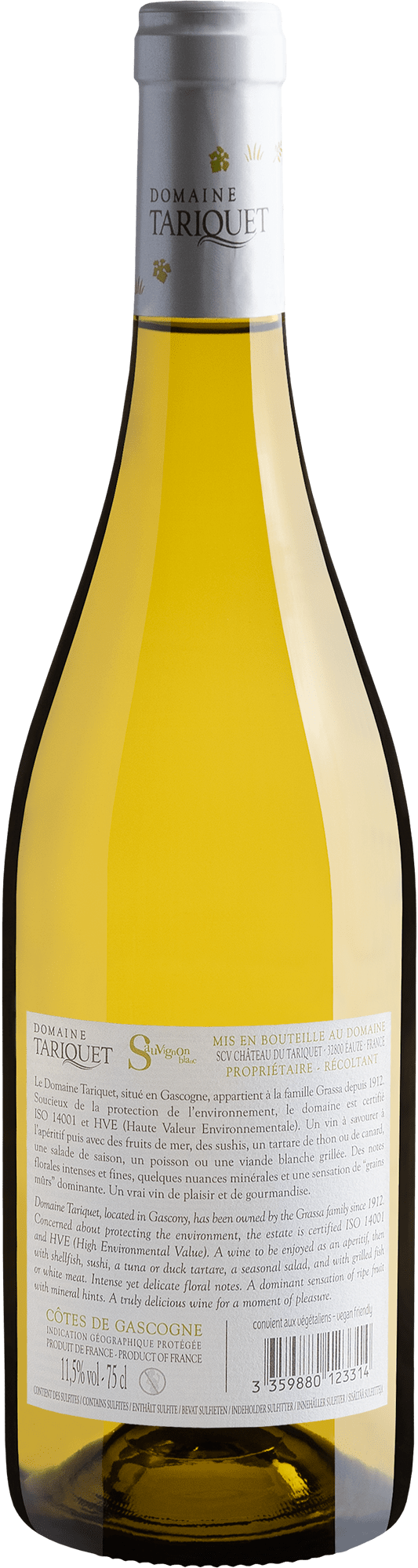 Domaine Tariquet Sauvignon Blanc Côtes de Gascogne IGP 2020 2