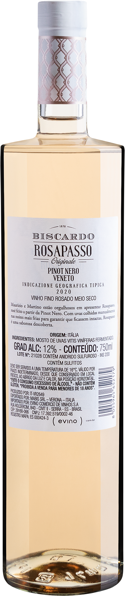 Biscardo Rosapasso Originale Pinot Nero Veneto IGT 2020 2
